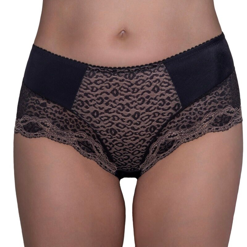 Flirt black leopard panties 6060